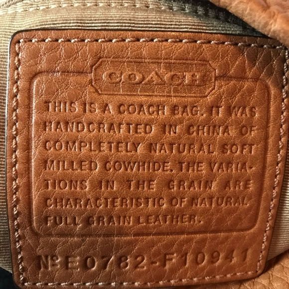 Authentic COACH legacy signature legacy hobo bag purse pebbled leather - Picture 9 of 12